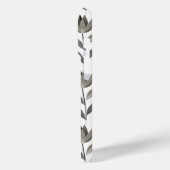 Minimaler handgezogener Boho Tulips Monogramm Name Case-Mate iPhone Hülle (Rückseite / Links)