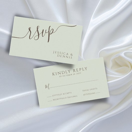 Minimaler HAUSHALT - Elegante Typografie - Hochzei Begleitkarte