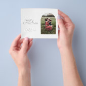 Minimaler Haushalt Weihnachtskarte für Foto Flyer (Gruppe)