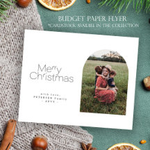 Minimaler Haushalt Weihnachtskarte für Foto