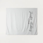 Minimaler Hintergrund für Hochzeiten Personalisier Wandteppich (Vorderseite (Horizontal))