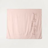 Minimaler Hintergrund für Hochzeiten Personalisier Wandteppich (Vorderseite (Horizontal))