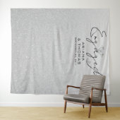 Minimaler Hintergrund moderner Verlobung Wandteppich (Beispiel (Horizontal))