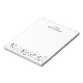 Minimaler Hinweis aus dem Editor für Niedliche Hun Notizblock (Rotiert)