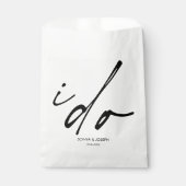 Minimaler Hochzeitstag einfach Geschenktütchen (Vorderseite)