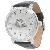 Minimaler Holocaust-Gedenktag Armbanduhr (Schrägansicht)