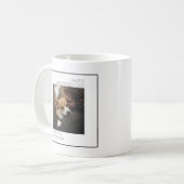 Minimaler Hund Foto Valentinstag Schwarz und Weiß Kaffeetasse (Vorderseite Links)