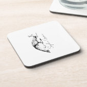 Minimaler Individuelle Name-Untersetzer | Hartkuns Getränkeuntersetzer (Linke Seite)