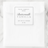 Minimaler JAR-Branding-Aufkleber für das Kerzenpro Quadratischer Aufkleber (Tasche)