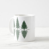 Minimaler Kiefernwald Kaffeetasse (Vorderseite Links)