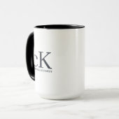 Minimaler Klassischer Elegant Tasse (Vorderseite Links)