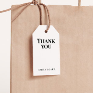 Minimaler Klassischer Geschäft-Dankeschön-Hängetag Geschenkanhänger