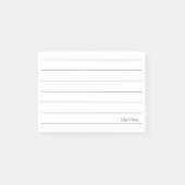 Minimaler klassischer Individuelle Name für Abstra Post-it Klebezettel (Vorderseite)