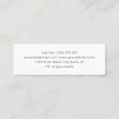 Minimaler klassischer QR-Code für benutzerdefinier Mini Visitenkarte (Rückseite)