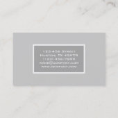 Minimaler Kosmetologe Pinselschminke-Stylist Visitenkarte (Rückseite)