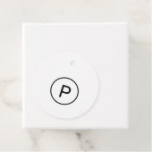 Minimaler Kreis benutzerdefinierter Firmenname Ein Geschenkanhänger (Beispiel)