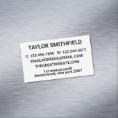 Minimaler Kühne Moderne Trendy Magnetische Visitenkarte (Beispiel)