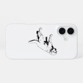 Minimaler Labrador, Augen über der Schulter iPhone 16 Hülle (Rückseite (Horizontal))