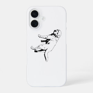 Minimaler Labrador, Augen über der Schulter iPhone 16 Hülle