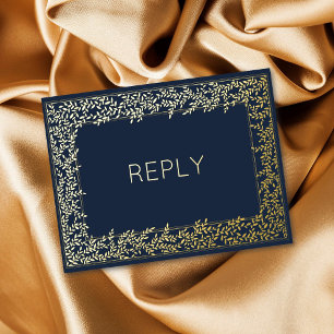 Minimaler Leaf-Foliage UAWG Folie Einladungspostkarte