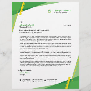 Minimaler Letterhead Briefbogen