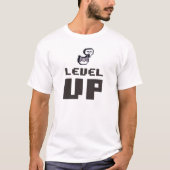Minimaler Level Up Gamer T-Shirt (Vorderseite)