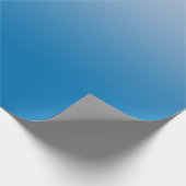 Minimaler Lichtblau bis dunkelblaue Farbe Geschenkpapier (Ecke)