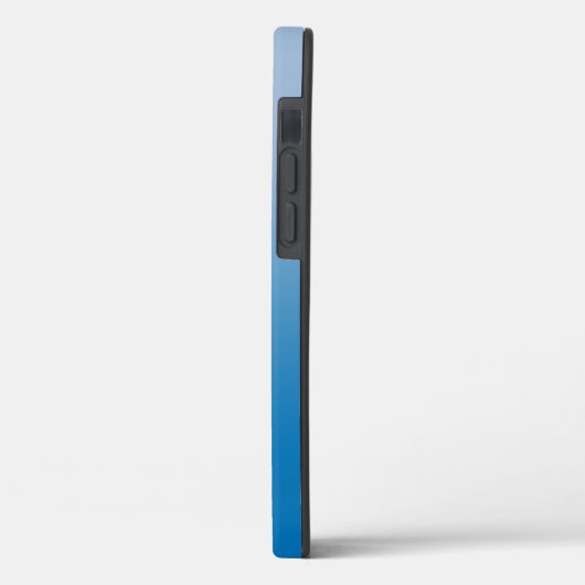 Minimaler Lichtblau bis dunkelblauer Strahl Case-Mate iPhone Hülle (Rückseite / Links)