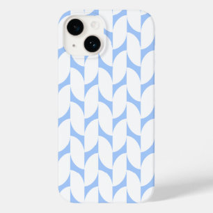 Minimaler Lichtblau geometrisches Muster Telefonge Case-Mate iPhone 14 Hülle
