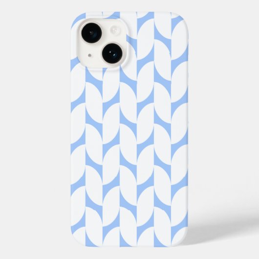 Minimaler Lichtblau geometrisches Muster Telefonge Case-Mate iPhone Hülle (Rückseite)
