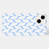 Minimaler Lichtblau geometrisches Muster Telefonge Case-Mate iPhone Hülle (Rückseite (Horizontal))