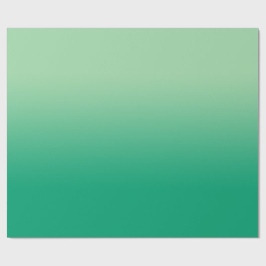 Minimaler Lichtgrün bis dunkelgrüner Lichtstrahl Geschenkpapier (Flach)