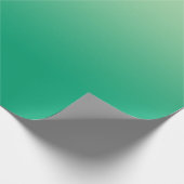 Minimaler Lichtgrün bis dunkelgrüner Lichtstrahl Geschenkpapier (Ecke)