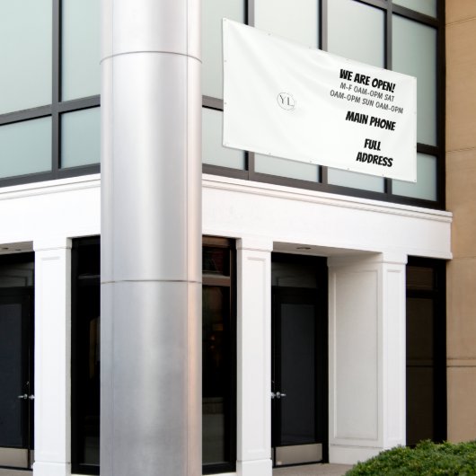 Minimaler Logo-Banner Banner (Äußeres Gebäude)