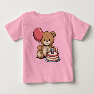 Minimaler Look für 1. Geburtstag Baby T-shirt