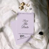 Minimaler Luxus Altes Geld Flieder Editoriale Hoch Save The Date