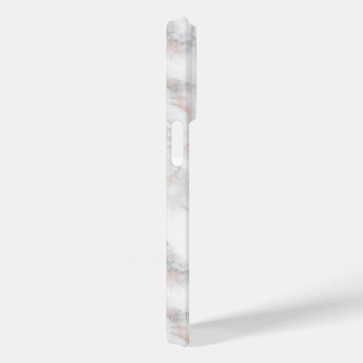 Minimaler Luxus-Rose-Gold-Marmorstein Case-Mate iPhone Hülle (Rückseite / Rechts)