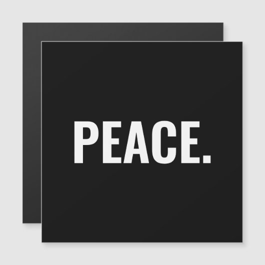 Minimaler Magnet für Schwarzweiß-Text (Vorne/Hinten)