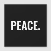 Minimaler Magnet für Schwarzweiß-Text (Vorderseite)