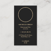 Minimaler Maklerschlüssel für Immobilien-Foto Visitenkarte (Rückseite)