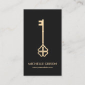 Minimaler Maklerschlüssel für Immobilien-Foto Visitenkarte (Vorderseite)