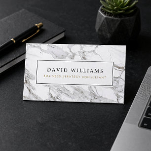 Minimaler Marmor-Berater Visitenkarte