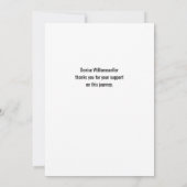 Minimaler MBA-Foto-Abschluss Ankündigung (Rückseite)