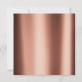 Minimaler Metallic Geometry Gold Kupfer Bronze Eve Einladung (Rückseite)