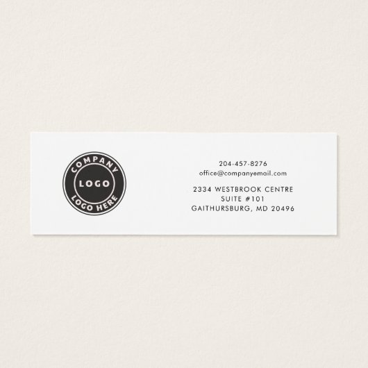 Minimaler Mindestwert für Ihr Firmenlogo für die O (Rückseite)