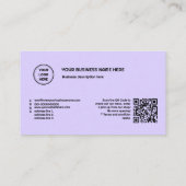 Minimaler Minimaler Code für das Logo QR-Code für  Treuekarte (Rückseite)