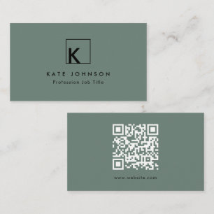Minimaler Minimalwert für das Logo "Sage Green Mod Visitenkarte