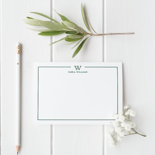 Minimaler Minimalwert für dunkelgrüne klassische M Mitteilungskarte