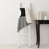 Minimaler Mit Monogramm Circle Pattern Sherpa Blan Sherpadecke (Beispiel)