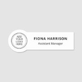 Minimaler Mitarbeiter für Logos hinzufügen Namensschild (Vorderseite)